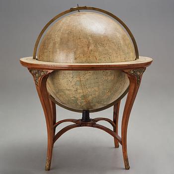 JORD- OCH HIMMELSGLOB, ett par, av Andreas Åkerman 1766.