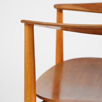 Ejner Larsen & Aksel Bender Madsen, a "Metropolitan" chair, Fritz Hansen, Denmark, 1950s.