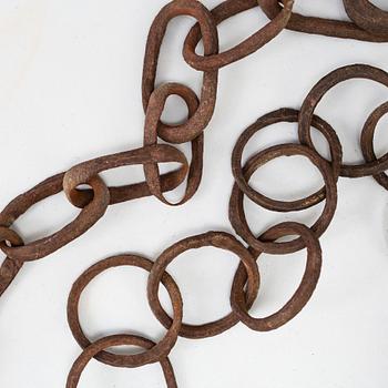 A 18th century iron chain.