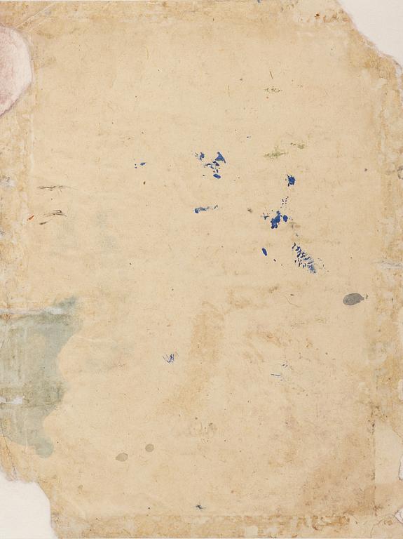 Unidentified artist, Deity with lotus flowers, India, 19th/20th century.