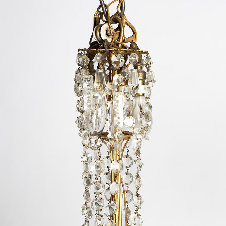 Ljuskrona, oscariansk, 1800-talets slut.