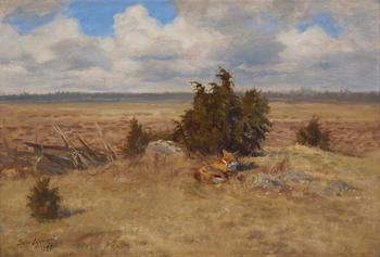 600. Bruno Liljefors, Resting fox.