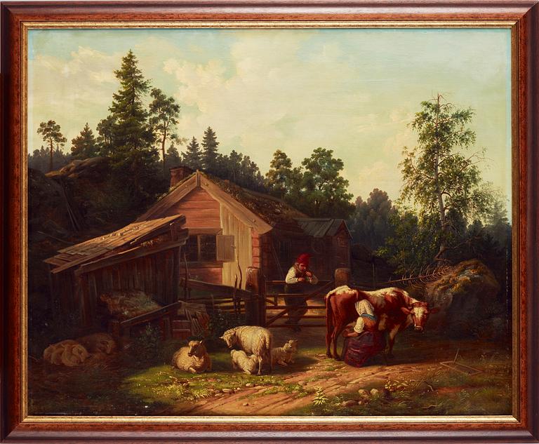 ANDERS NILSSON tillskriven,  olja på duk.