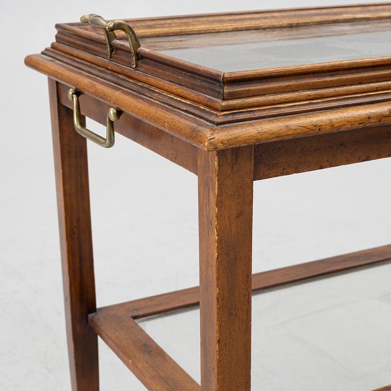 A serving trolley, likely England, first half of the 20th century.