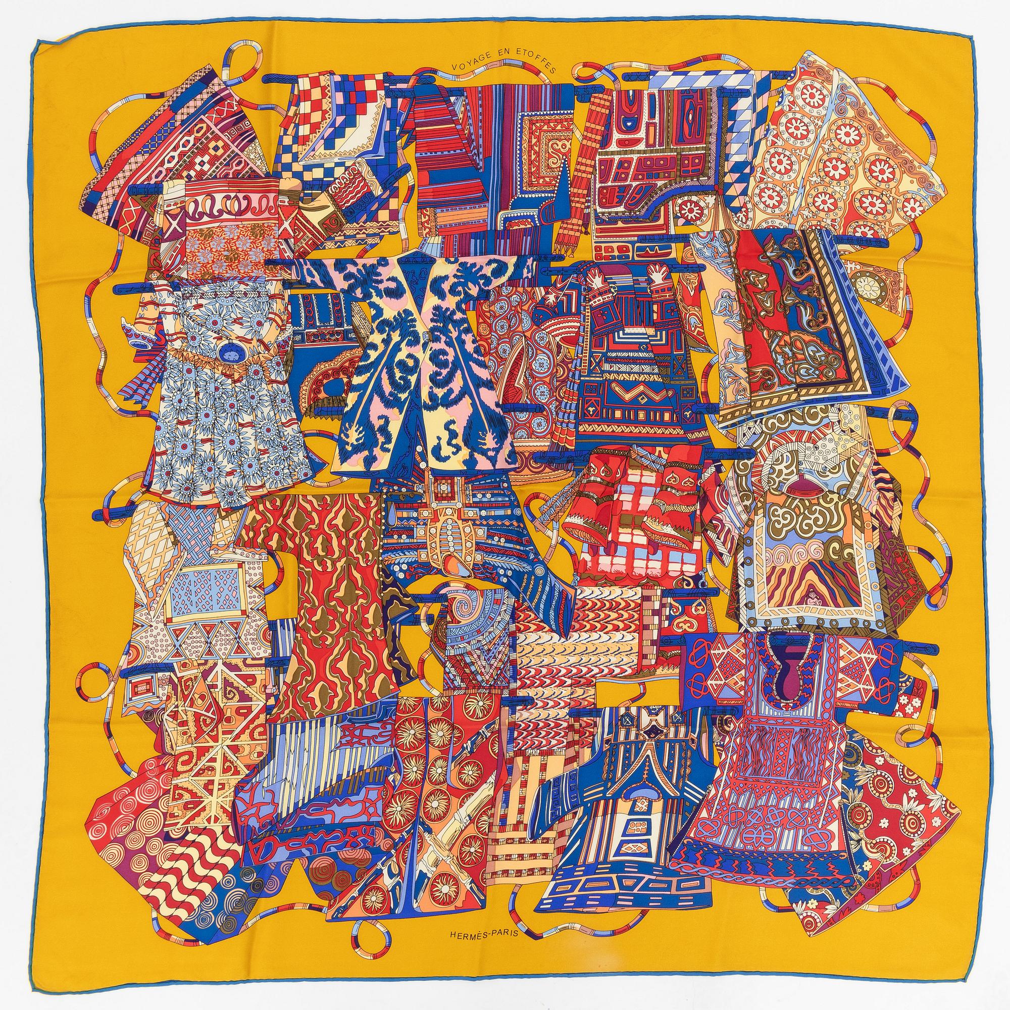 Hermès, scarf, "Voyage en Etoffes".