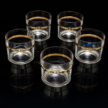 GUCCI tumbler glasses, 5 pcs.