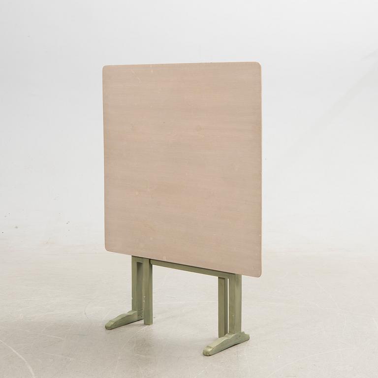 Folding table, early 20th century.