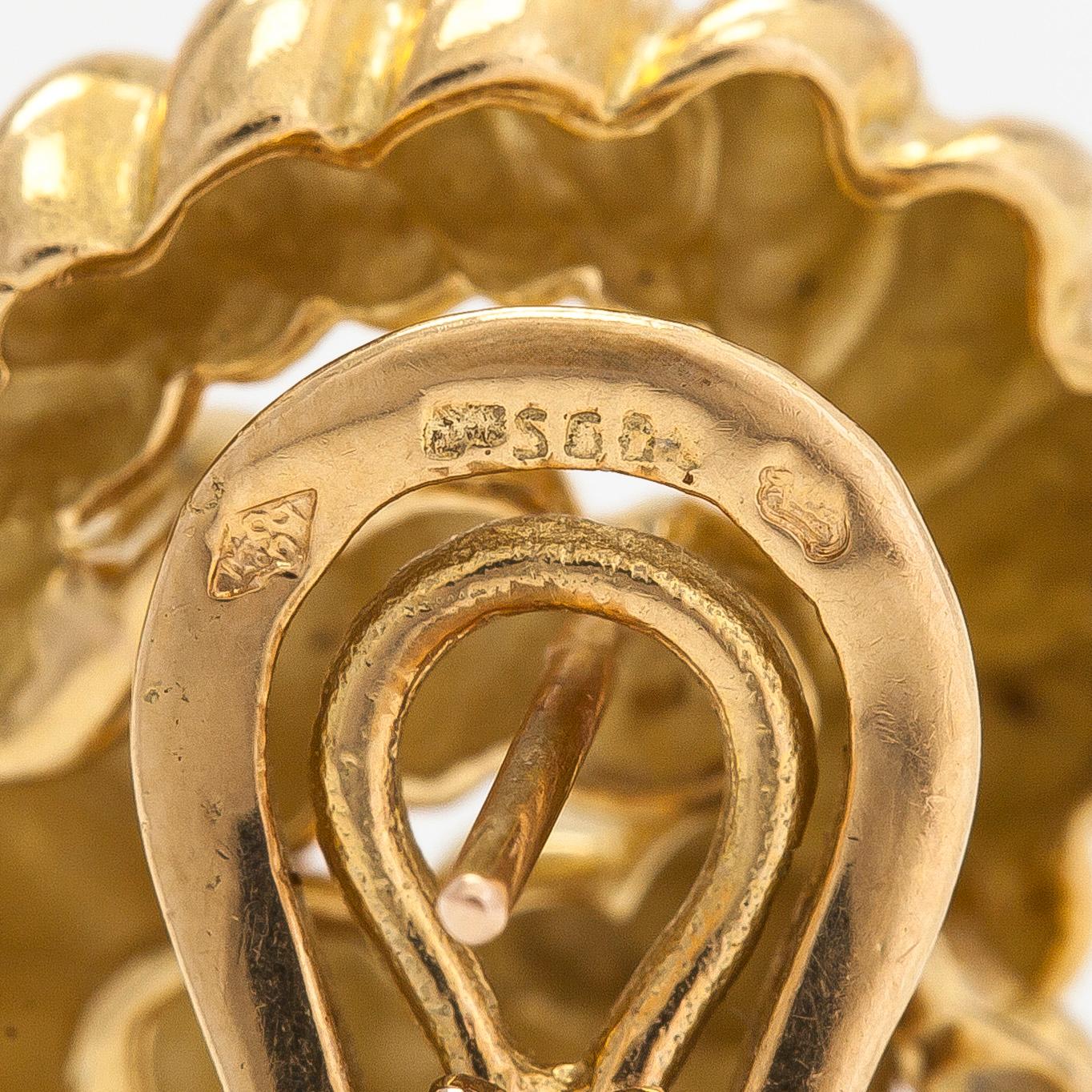 Örhängen, 18K guld.