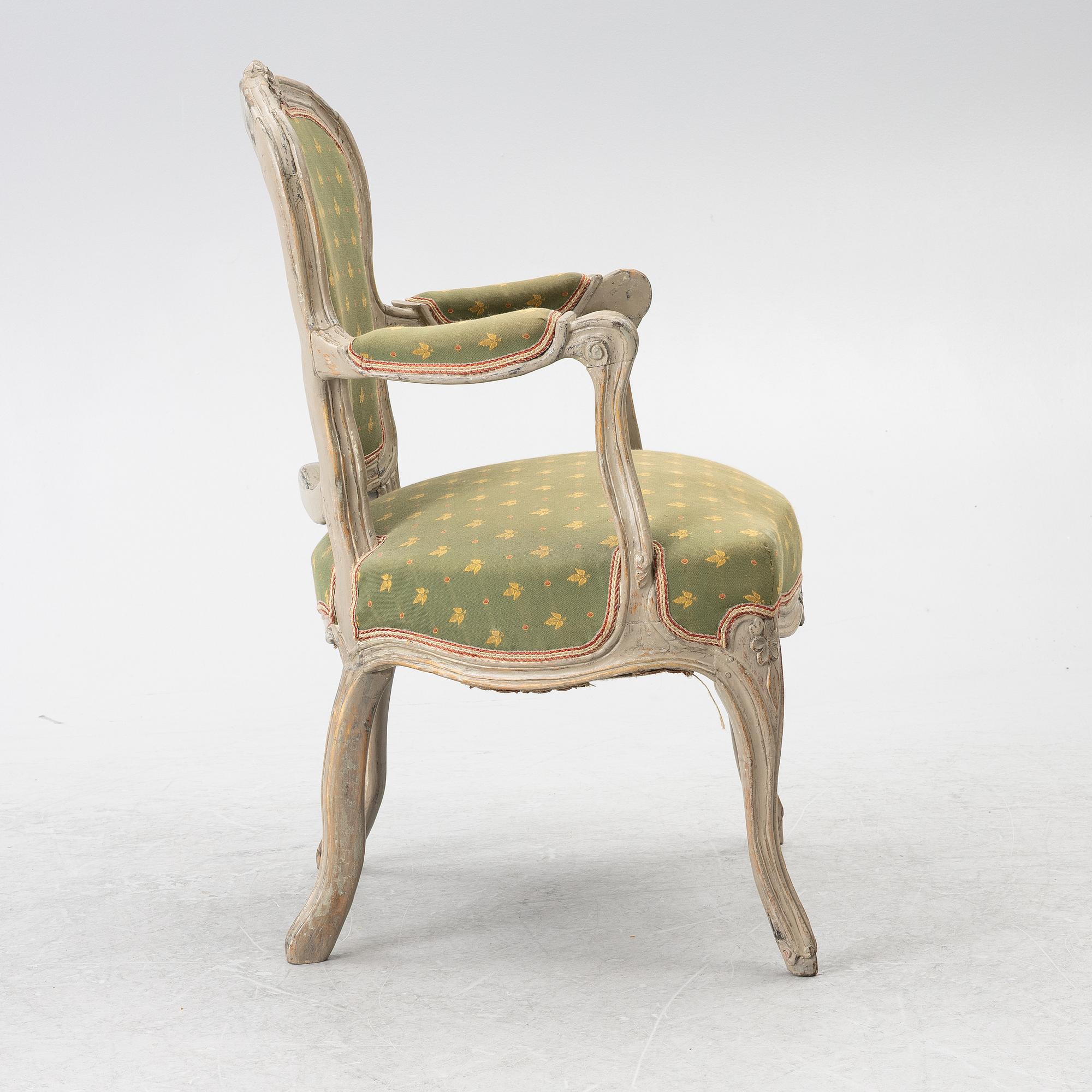 A Louis XV armchair, 18th Century.