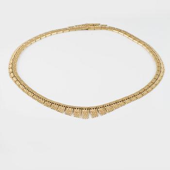 COLLIER, 14K guld, utländska stämplar. Vikt 22,3 gram.