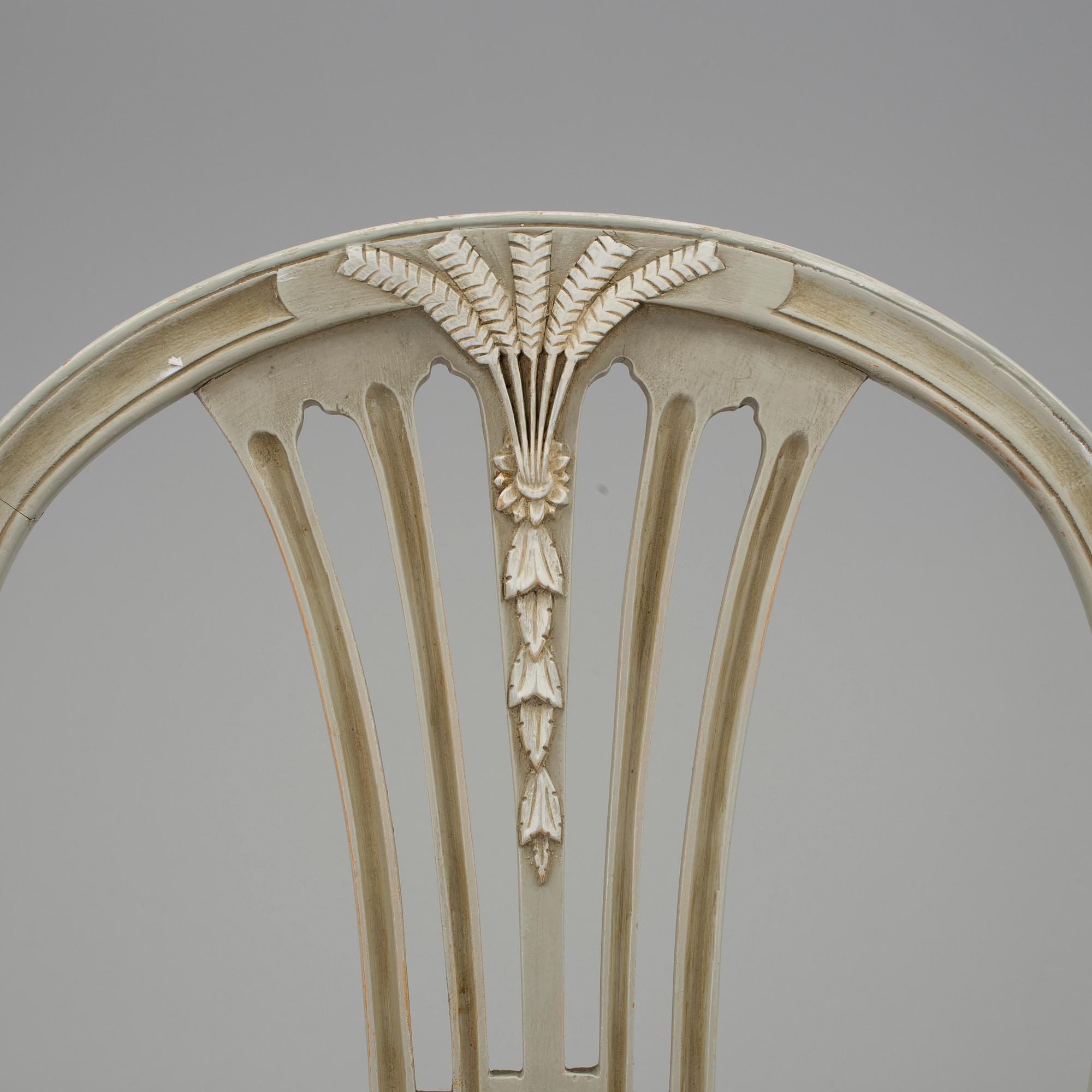 STOLAR, 10 st, gustaviansk stil, 1900-talets mitt.