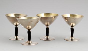 COCKTAILGLAS, 11 st, nysilver, Folke Arström, GAB.