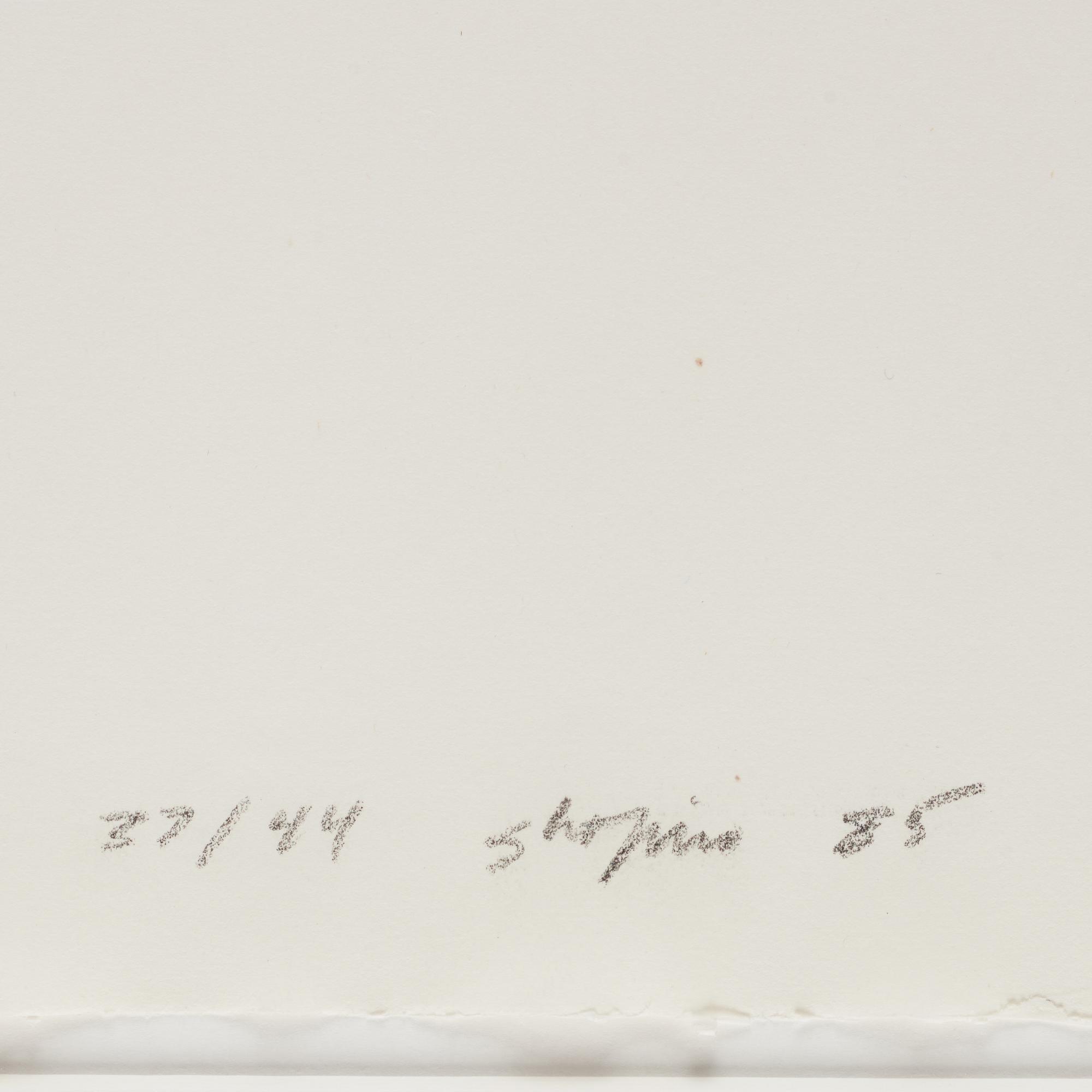 Joel Shapiro, träsnitt, 1985. Signerad och numrerad 37/44.