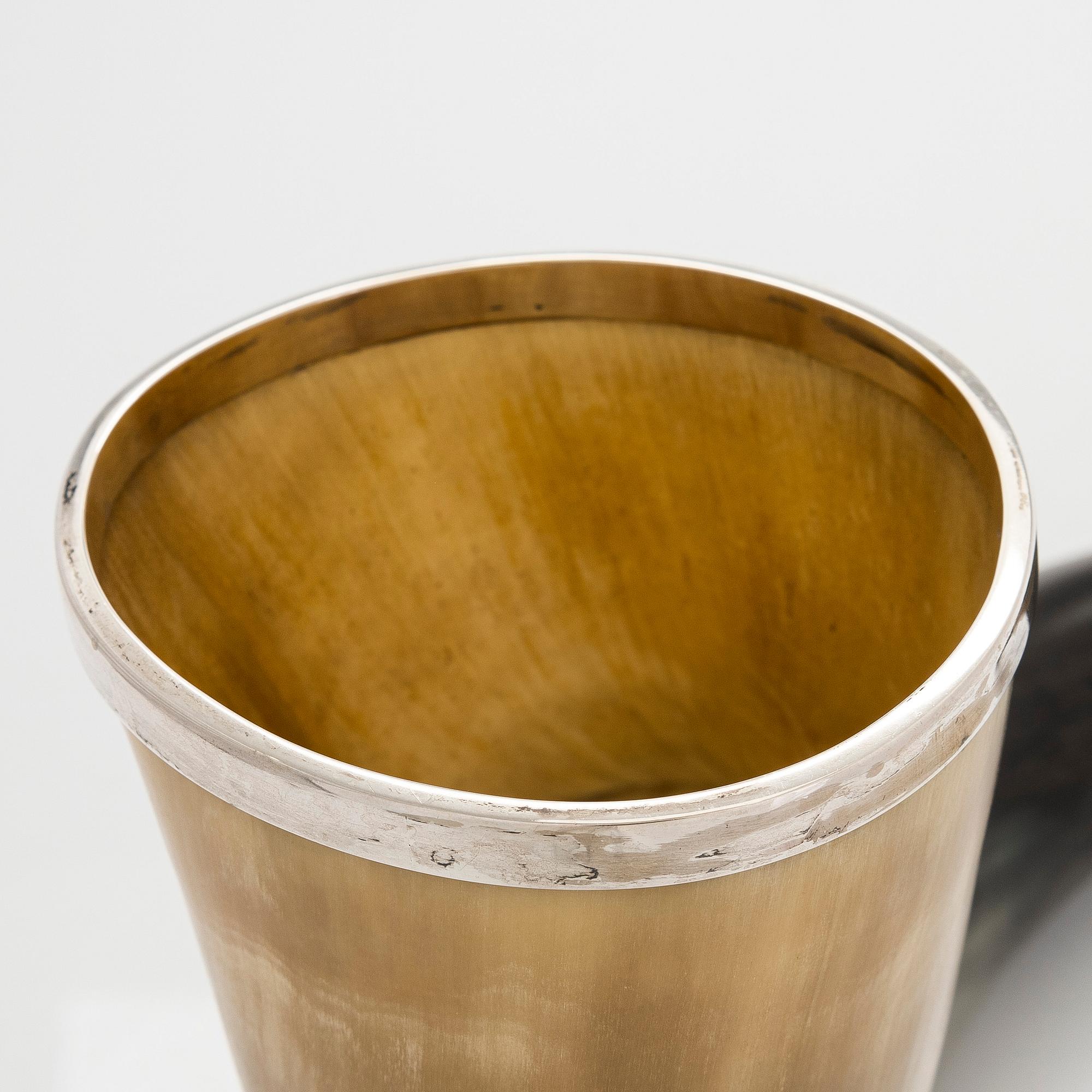 Heikki Kaksonen, dryckeshorn/prakthorn, Helsingfors 1938.