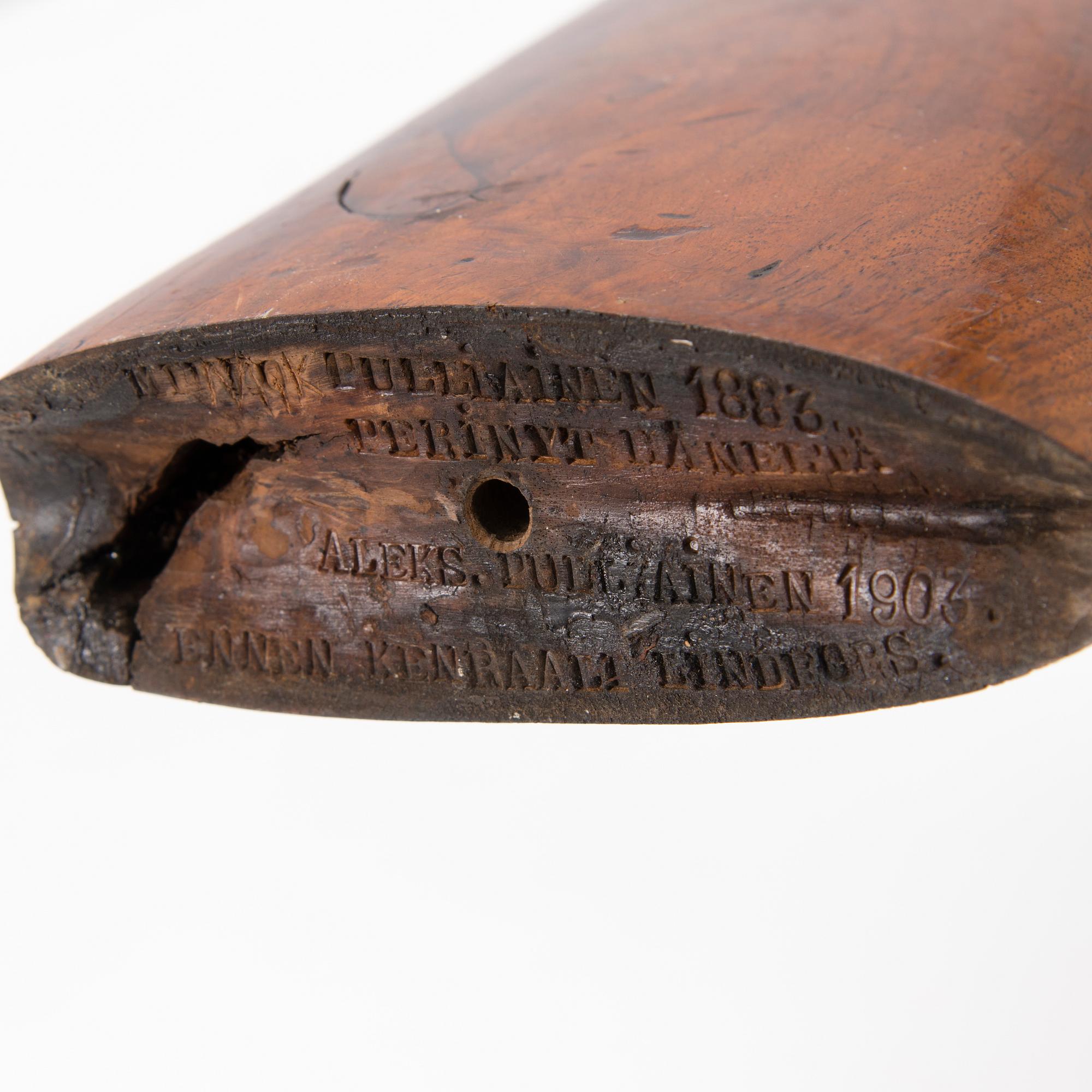 A mid 19th Century percussion rifle.