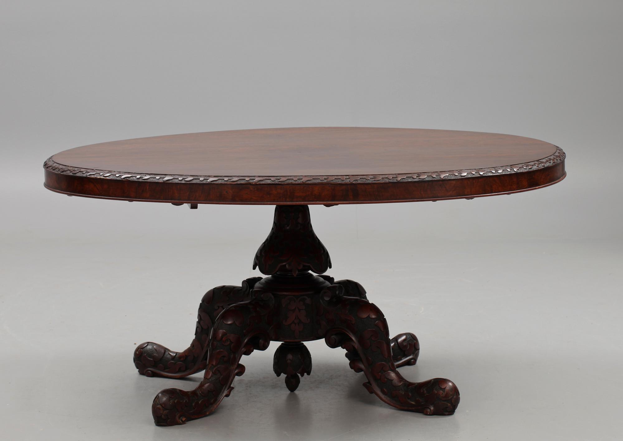 FÄLLBORD/MATBORD, senempire, 1800-talets andra hälft.