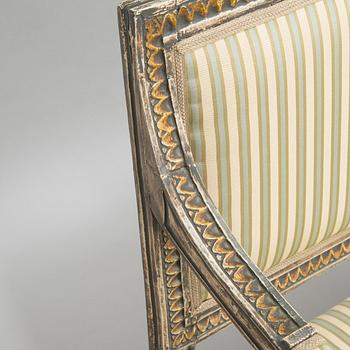 Soffa, gustaviansk, sent 1700-tal.