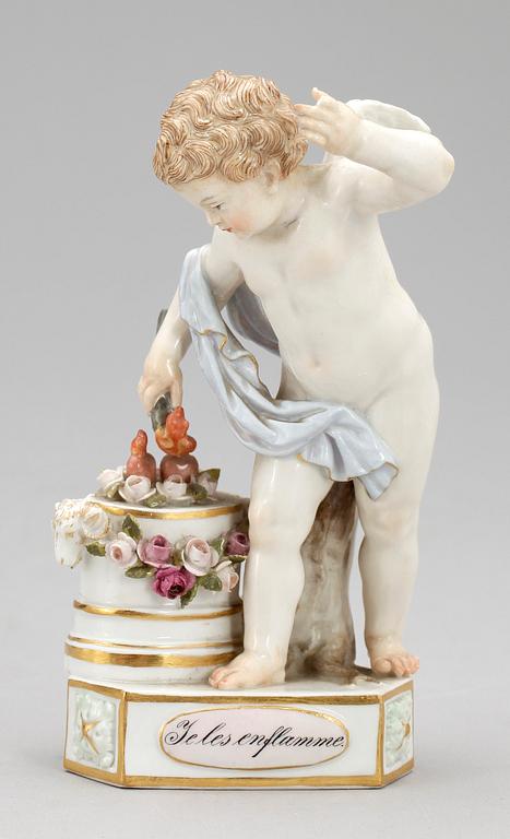 FIGURIN, porslin, Meissen, omkring år 1900.