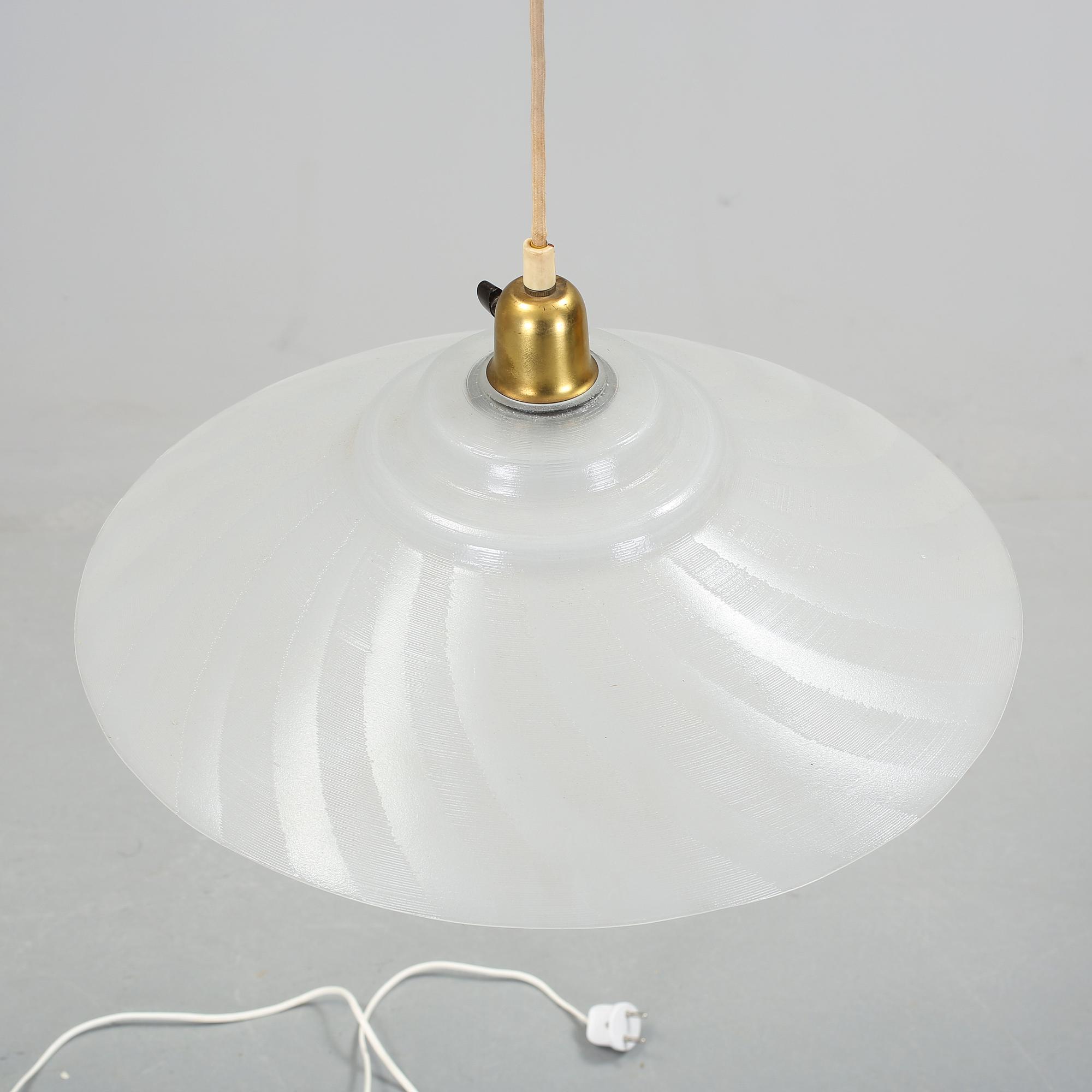 VÄGGLAMPA, 1900-talets andra hälft.