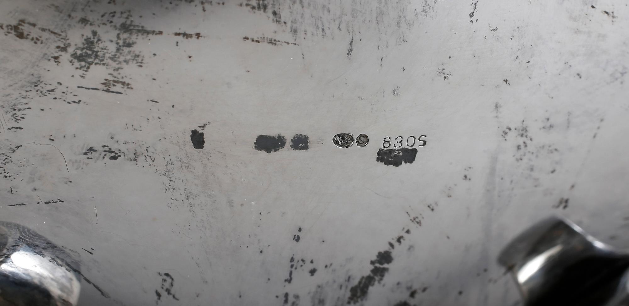SERVIS, 3 delar, silver, med svenska importstämplar. Vikt ca 1130 g.