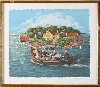 BERT HÅGE HÄVERÖ, liotgrafi, signerad, daterad -79 samt numrerad 205/310