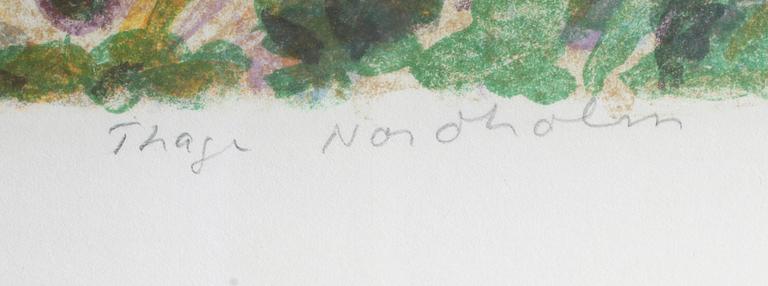 THAGE NORDHOLM, färglitografi, signerad, numrerad 102/285.
