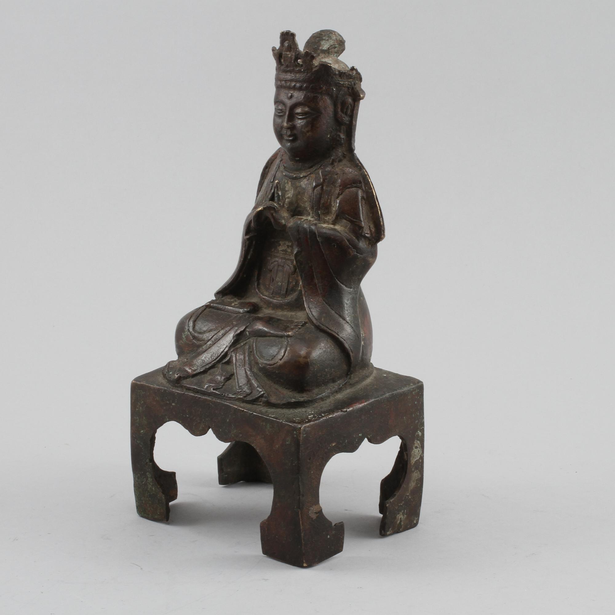 BUDDHA, brons, orientalisk, 1900-tal.