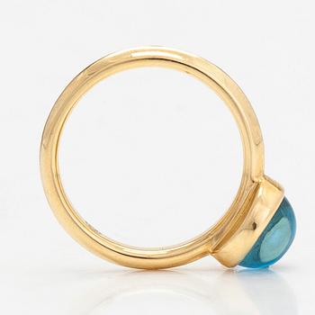 Georg Jensen, an 18K gold  'Moonrise' ring with a cabochon-cut topaz.