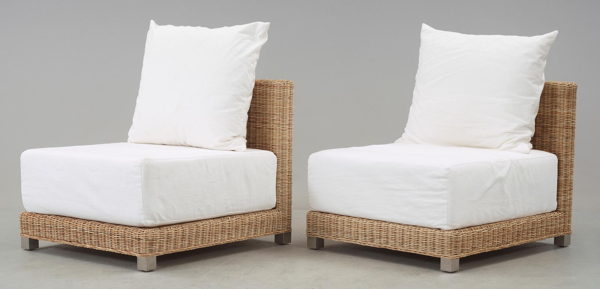 FÅTÖLJER, ett par, Paola Navone, Gervasoni, Italien.