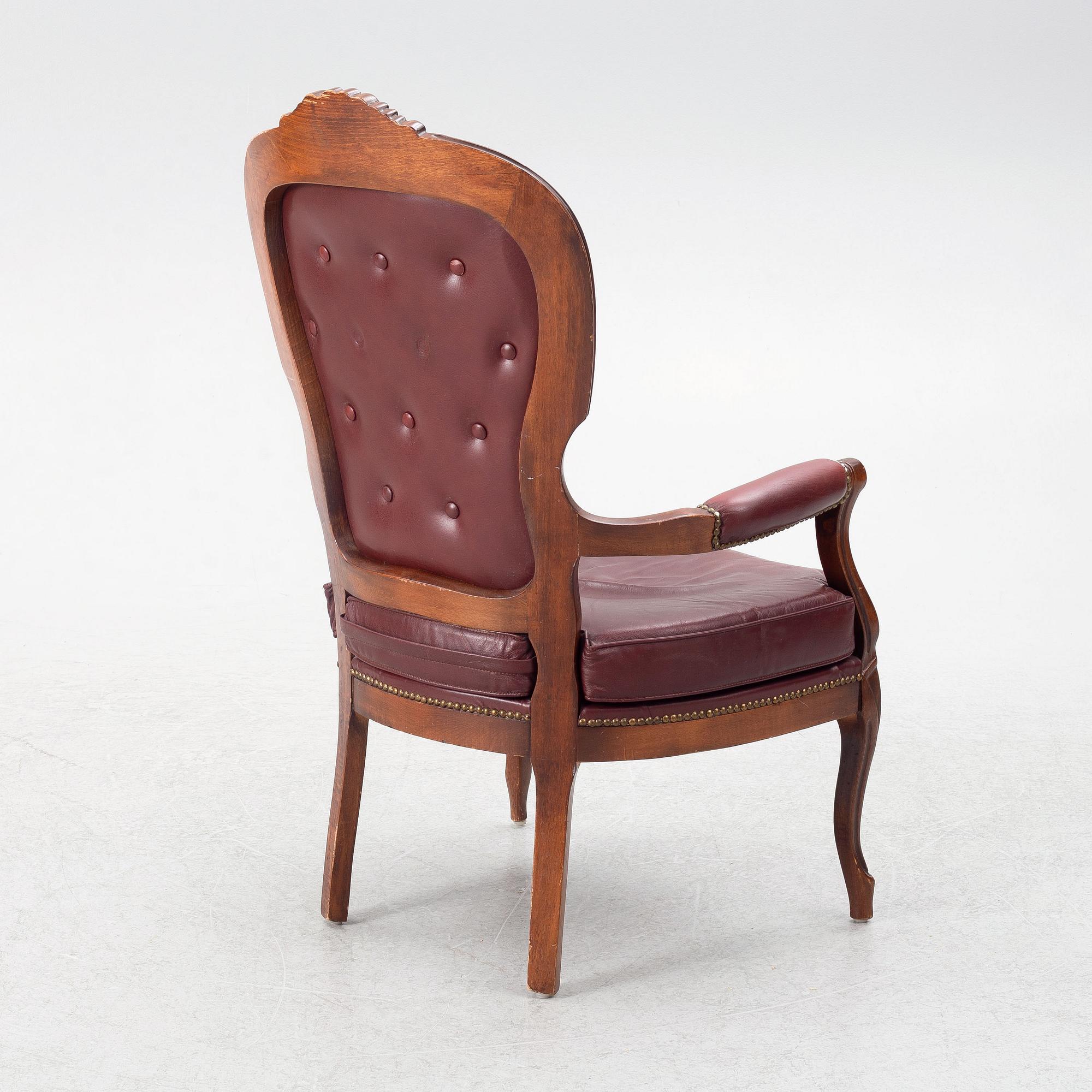 A Rococo style armchair, second half of the 20th Century.