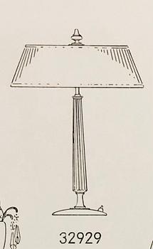 Bertil Brisborg, a table lamp, model "32929", Nordiska Kompaniet, 1950s.