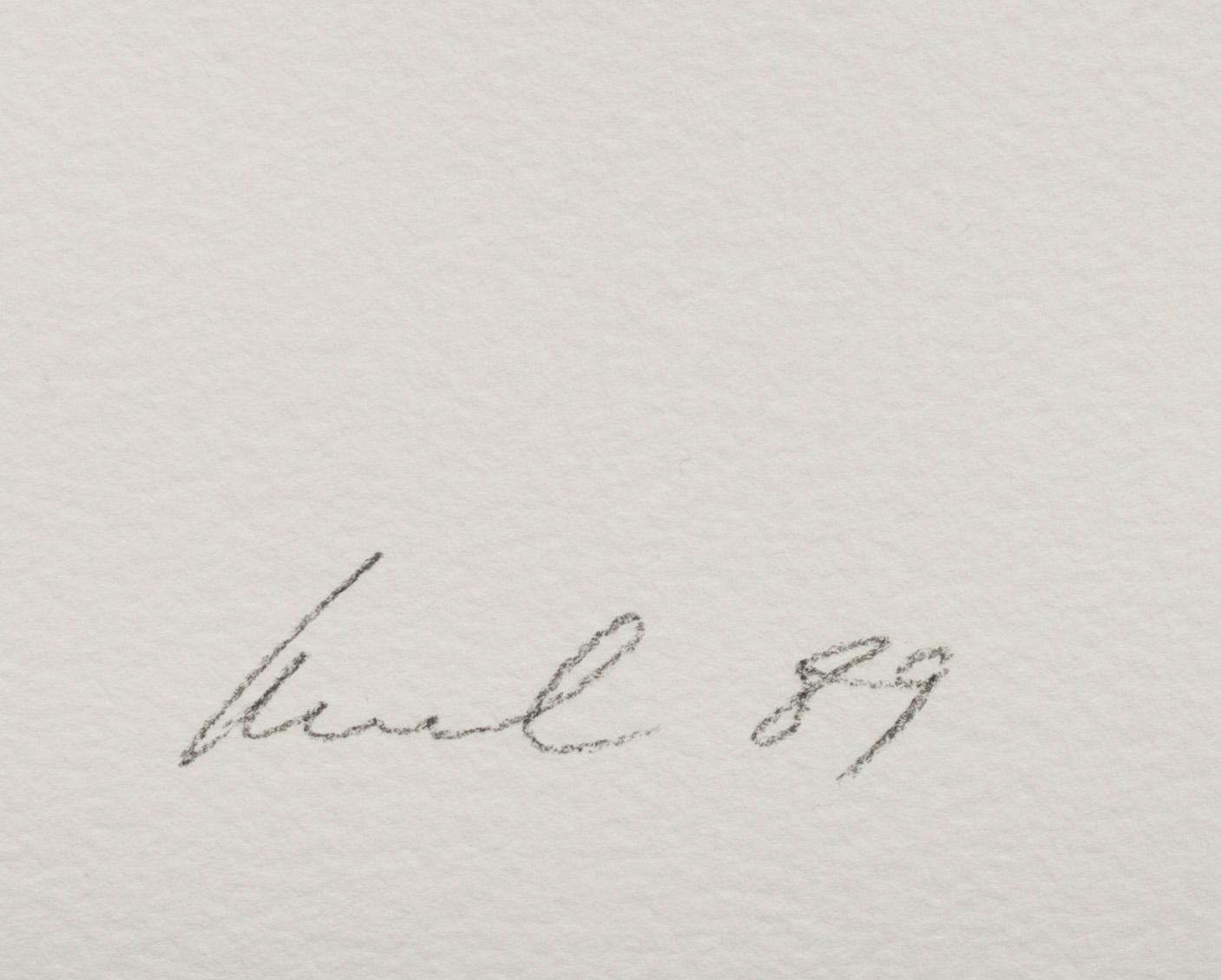 RAUL MEEL, färgserigrafi med konstnärens handavtryck direkt på pappret, signerad -89 och numrerad 20/60.