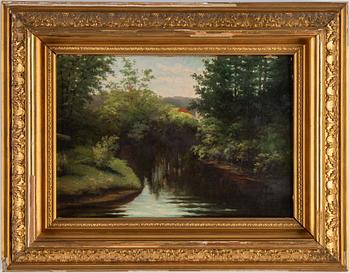 Lotten von Gegerfelt, oil on paper-panel, signed.