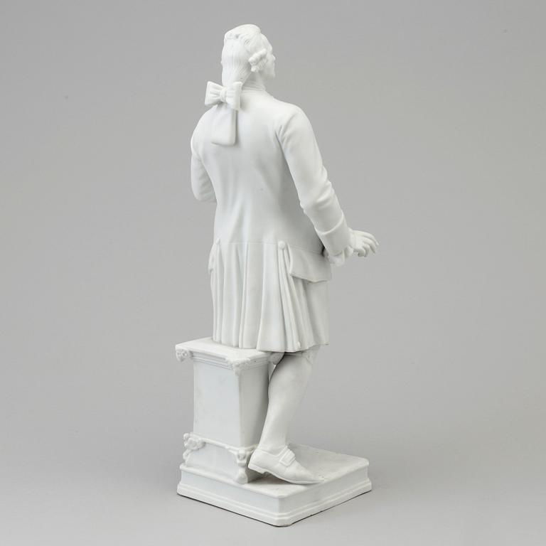 A bisquit sculpture of 'Christopher v Gluck', Lippert & Haas, Schlaggenwald, Tjeckoslovakia, 19th Century.