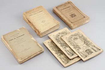 BÖCKER, 4 st, Frankrike och England, 1800-tal.