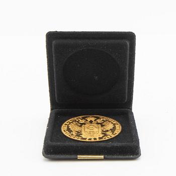 Gold coin 4 Ducat, Austria-Hungary 1915.