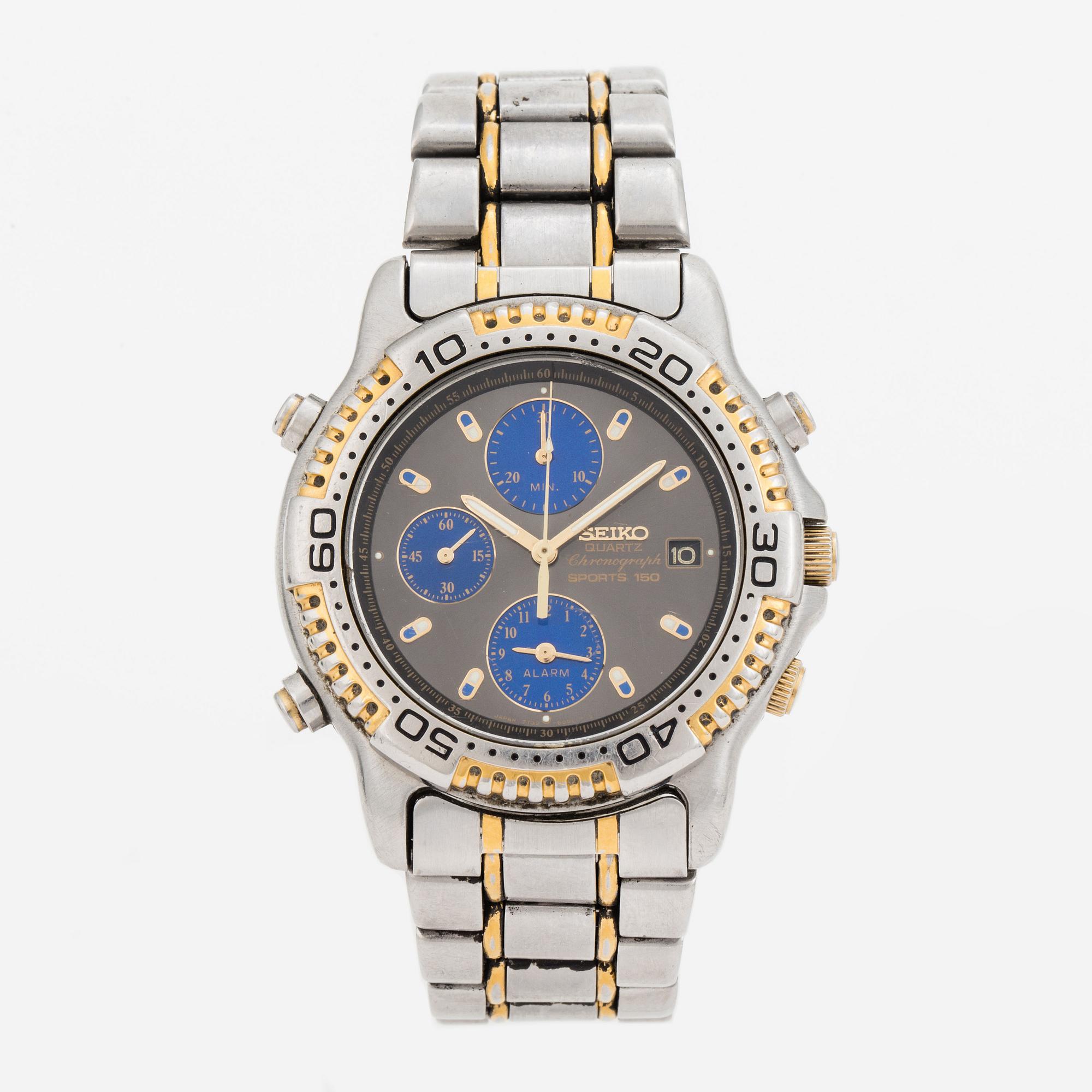SEIKO Sports 150 kronograf wrist watch 39 mm Bukowskis