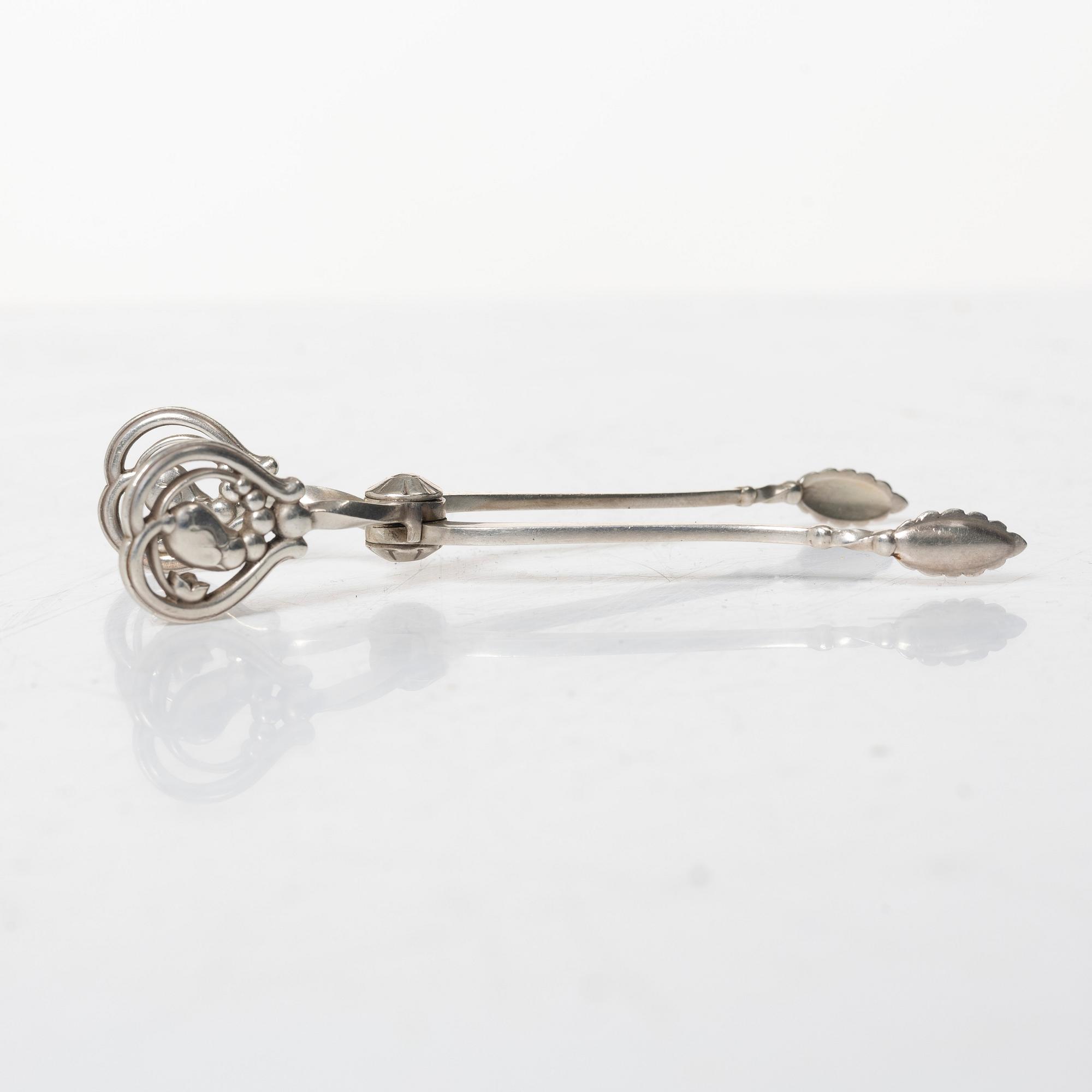 Georg Jensen, sockertång, "Magnolia", sterlingsilver, Danmark.