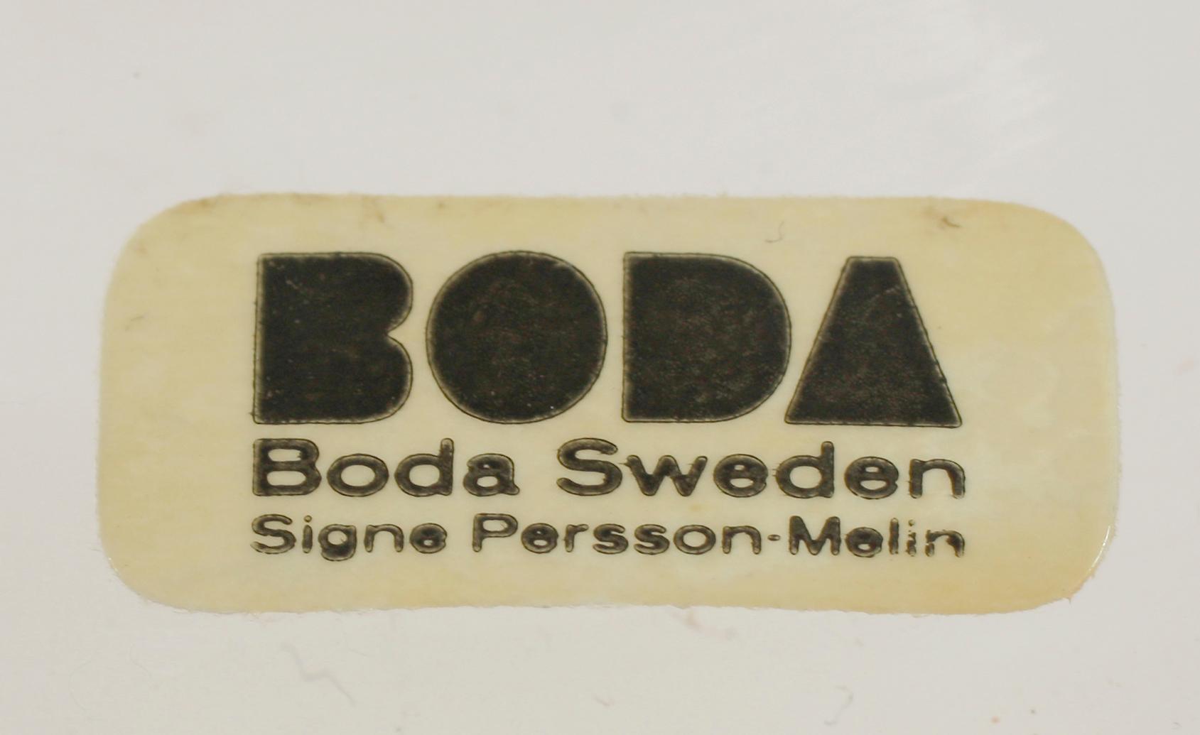 ÖLGLAS, 6 st, Signe Persson-Melin, Boda. 1900-talets andra hälft.