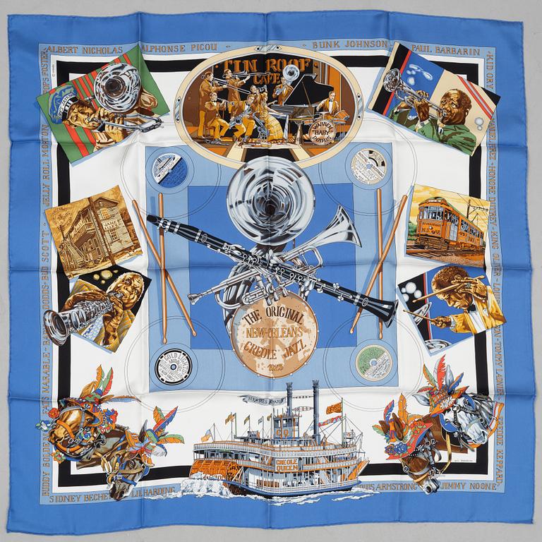 Hermès, scarf, "New Orleans Creole Jazz".