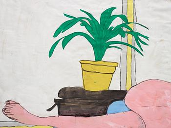 JIMMY MERRIS, Acrylic and lacquer on masking paper.