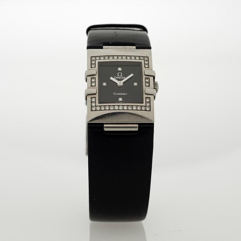 OMEGA, Constellation, quadra, wrist watch, 24 x 19 mm.