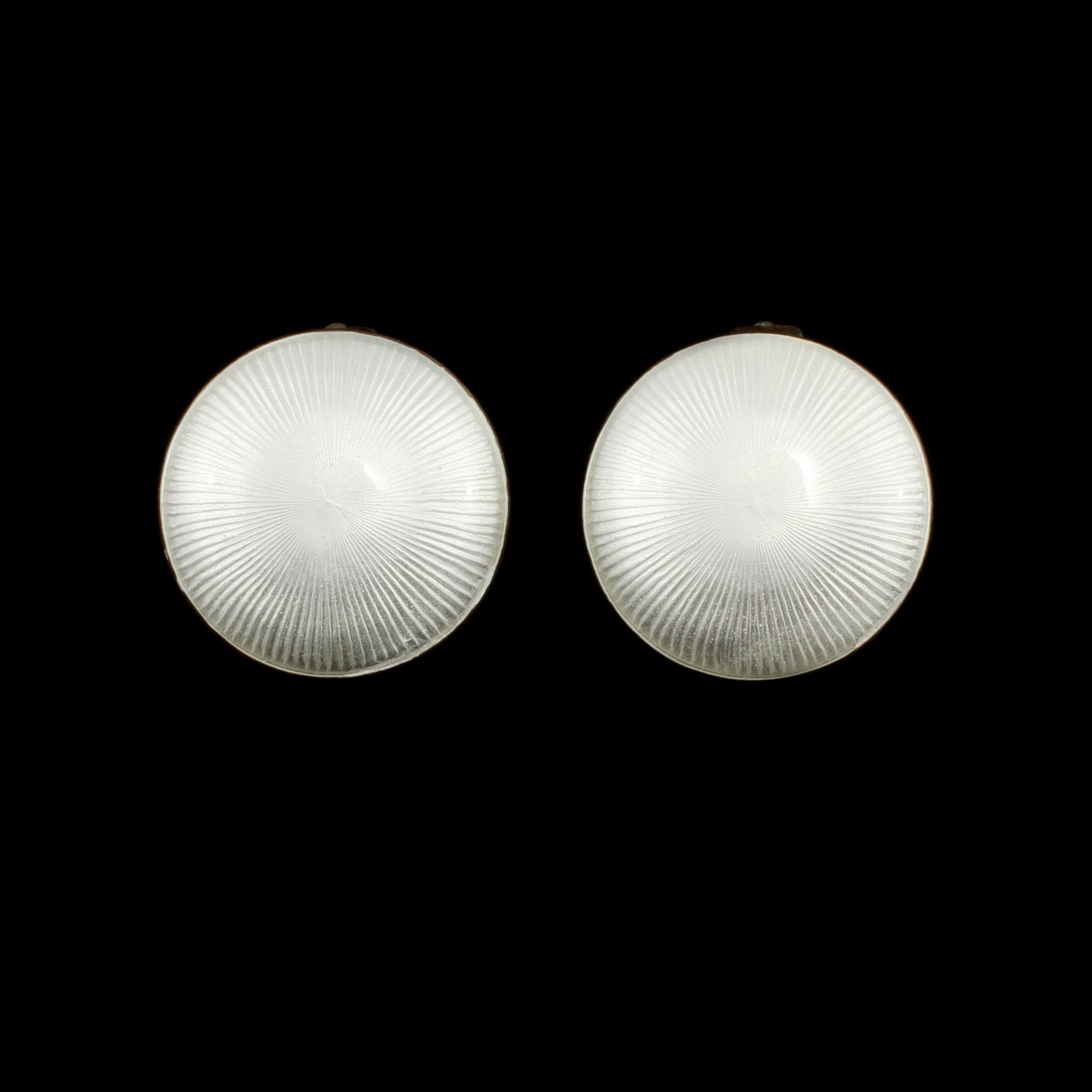 ÖRHÄNGEN, ett par, förgyllt sterlingsilver, Finn Jensen, Norge. Vikt 8 g.