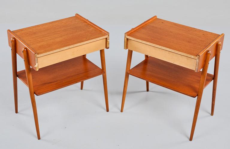 SÄNGBORD, ett par, Carlström & Co, 1960-tal.
