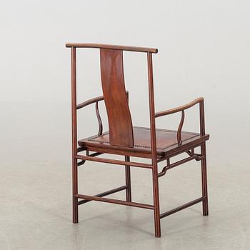 A Chinese 20th century wooden chair.