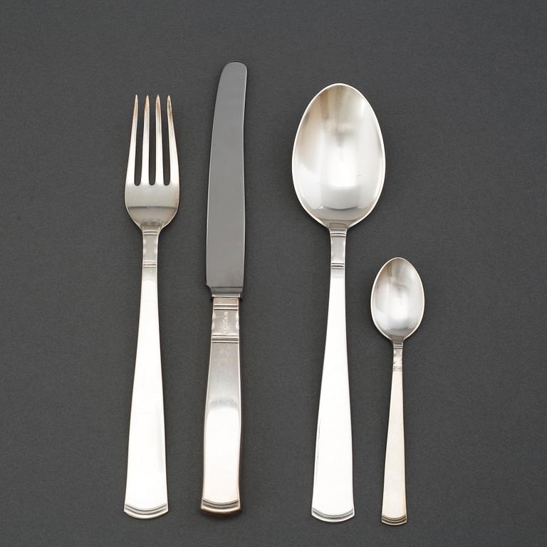 48 pieces of cutlery 'Rosenholm' by GAB Stockholm and Eskilstuna.