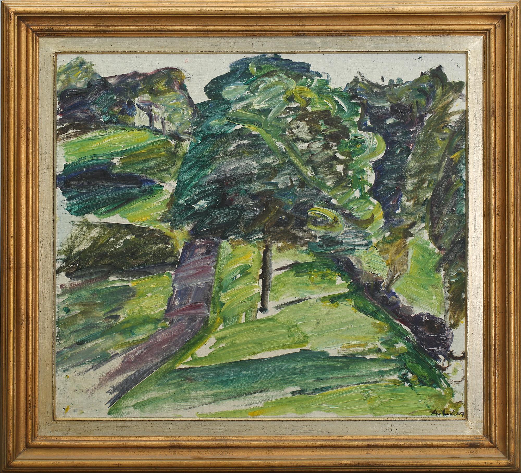 ALF LINDBERG, olja på duk, signerad.