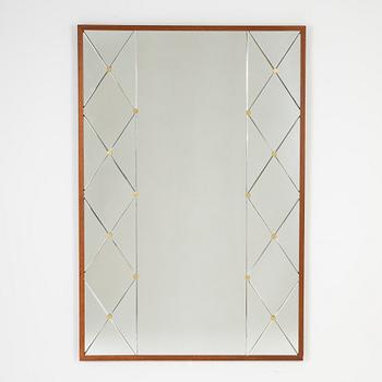 A mirror from the second half of the 20th century, probably AB Glas & Trä, Hovmantorp, Sweden.