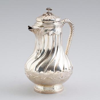 KAFFEKANNA, silver, Odiot a Paris, efter 1838. Vikt ca 669 gram.