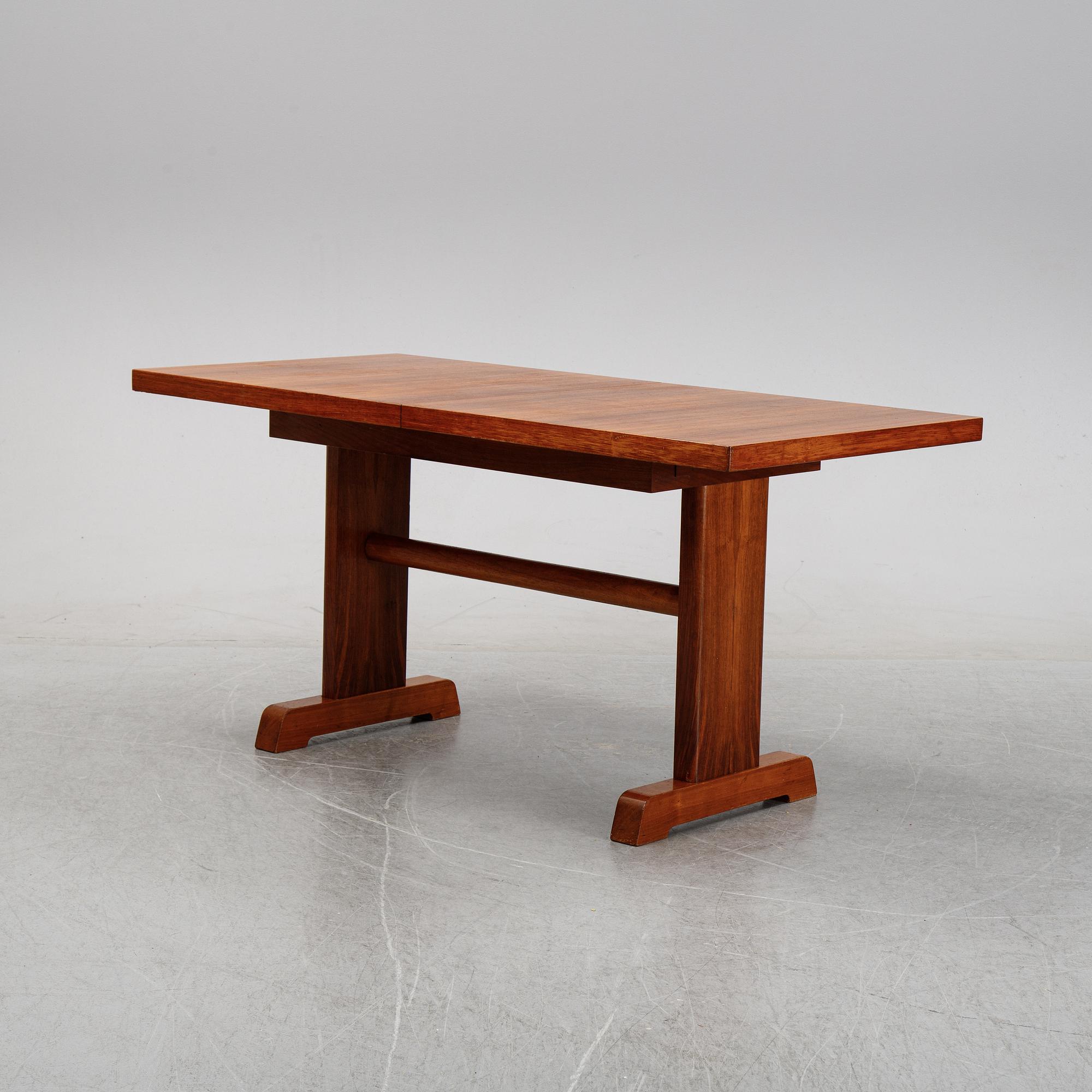 GA Berg, a teak dining table, 1940's/50's.